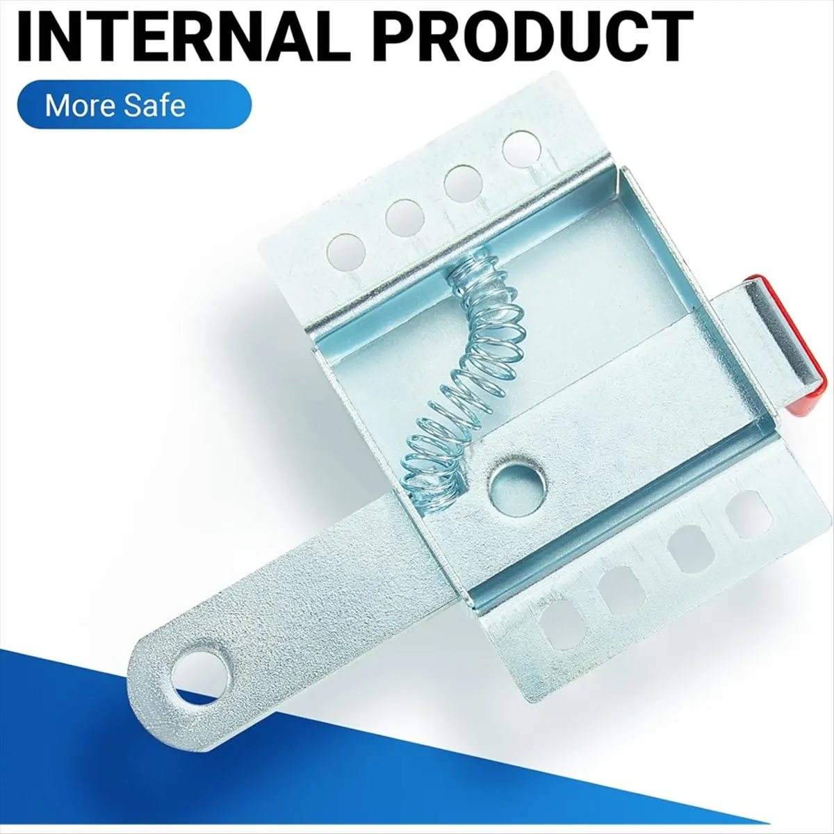 Heavy Duty Garage Door Lock, Galvanized Steel Garage Door Locking Slide Latch for Most Garage Doors