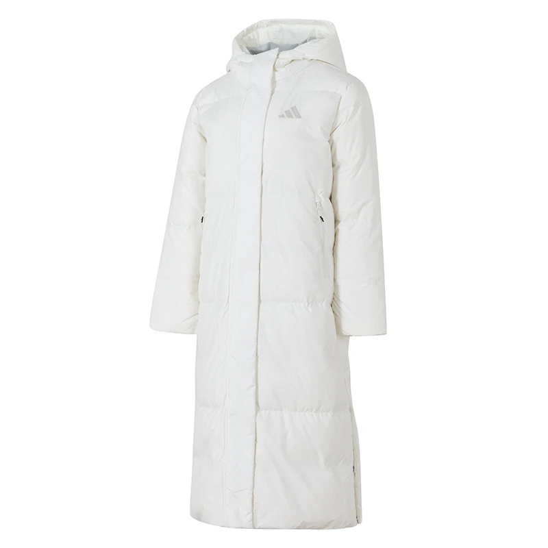 

Adidas down Jacket Women's Comfortable and Warm 600 Fill Long down Jacket Hooded Windproof Sportswear Jv6196