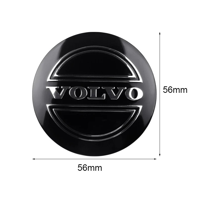 4pcs 56mm Car Wheel Center Hub Caps Decorative Sticker Car-styling For Volvo XC90 XC60 D5 D2 S90 S80 S70 T5 T6 T8 V40 V60 V50 D6