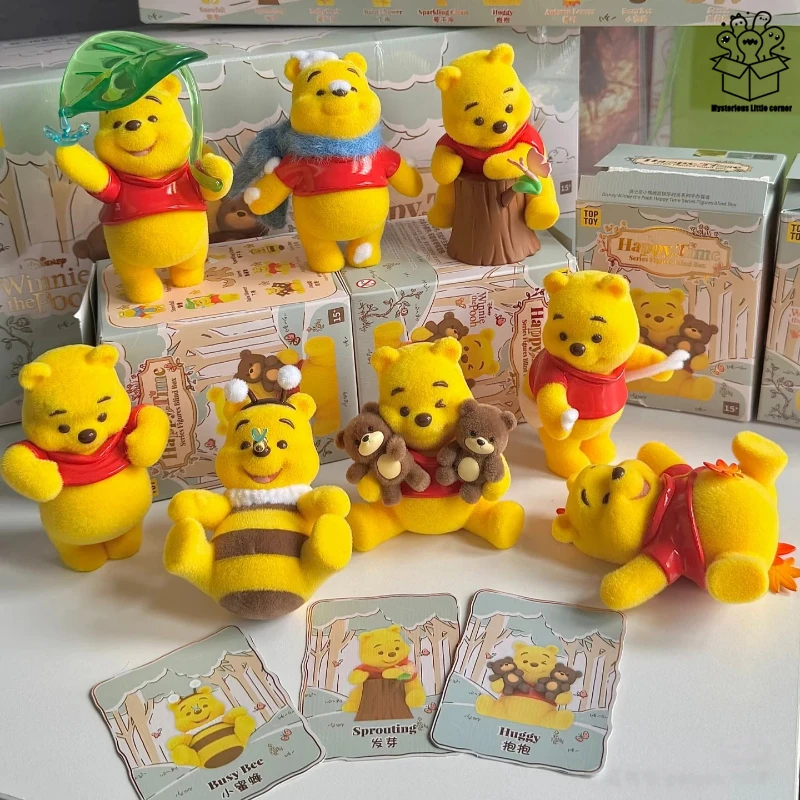 

Official Winnie The Pooh Happy Times Series Blind Box Cartoon Animation Collectible Figurine Toy Tabletop Decoration Gift
