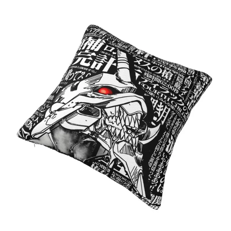 Custom EVA Evangelions Anime Pillow Case 45x45cm Harajuku Manga Cushions Cover for Sofa Square Pillowcase