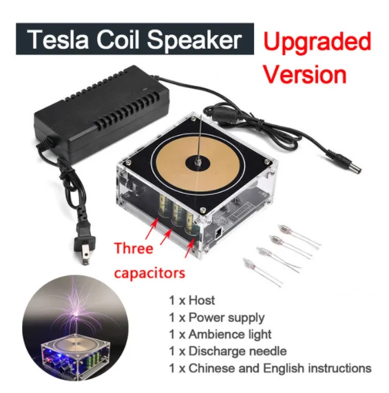 Music  Coil Plasma For Coil Speaker BT compatible Wireless Thermal Shutdown Electric Arc Generator Artificial