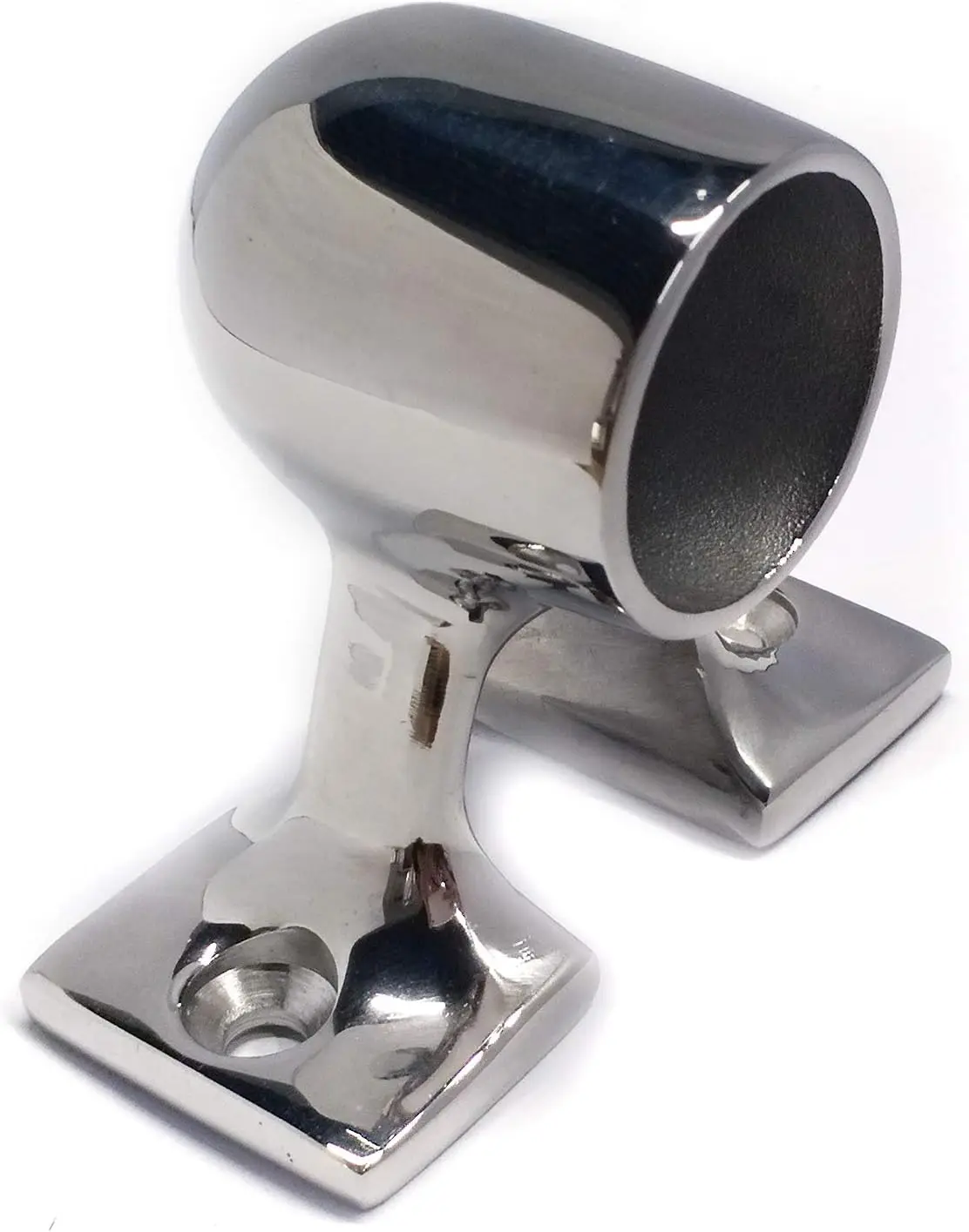 ISURE MARINE 316 Heavy Duty Stainless Steel Ship Hand Rail Accessories Outer Diameter Tube 90 Degree Right End Support Column