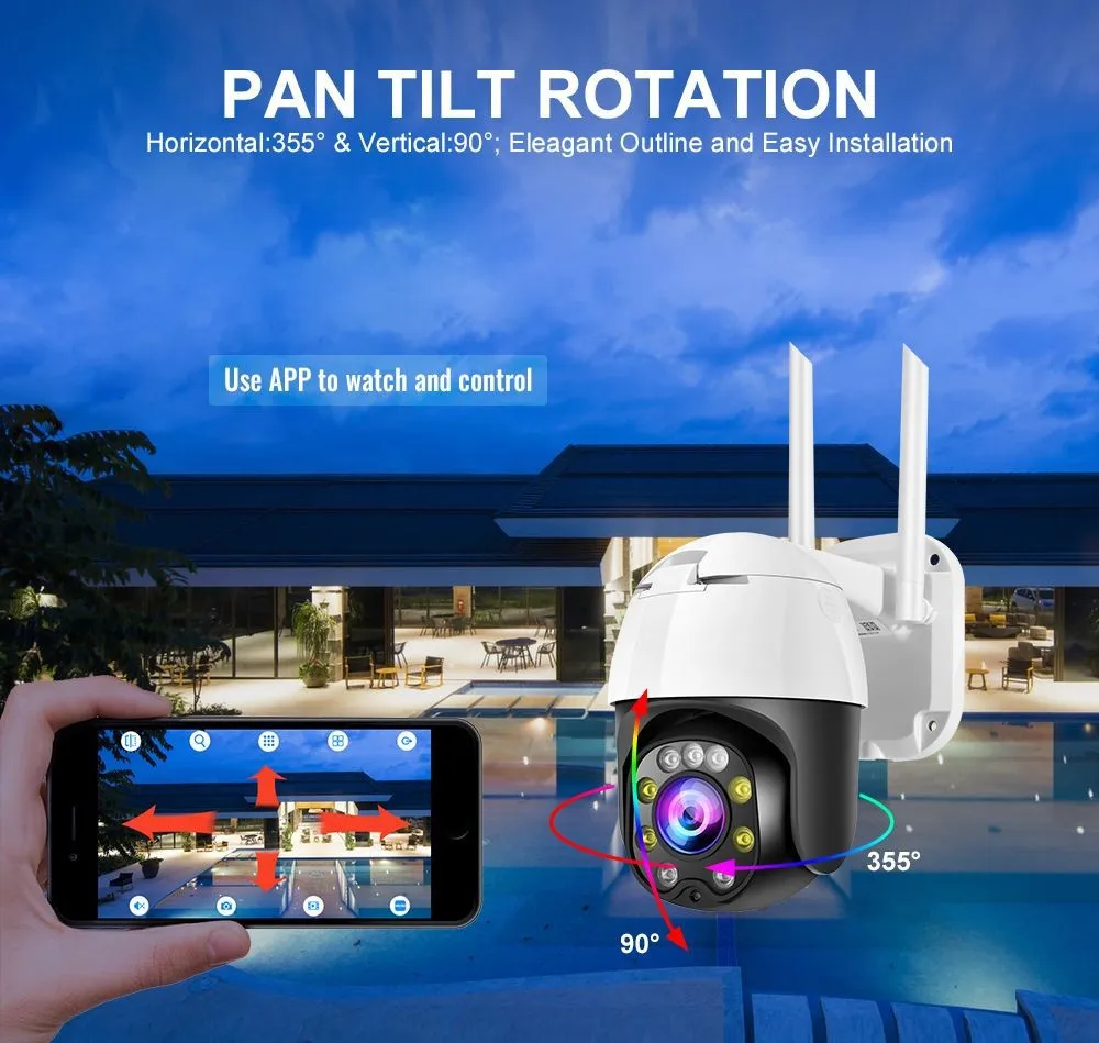 GZ1 Smart Ball Machine 4G Solar Camera Wifi Home Surveillance Rotating HD Night Vision Battery Camera