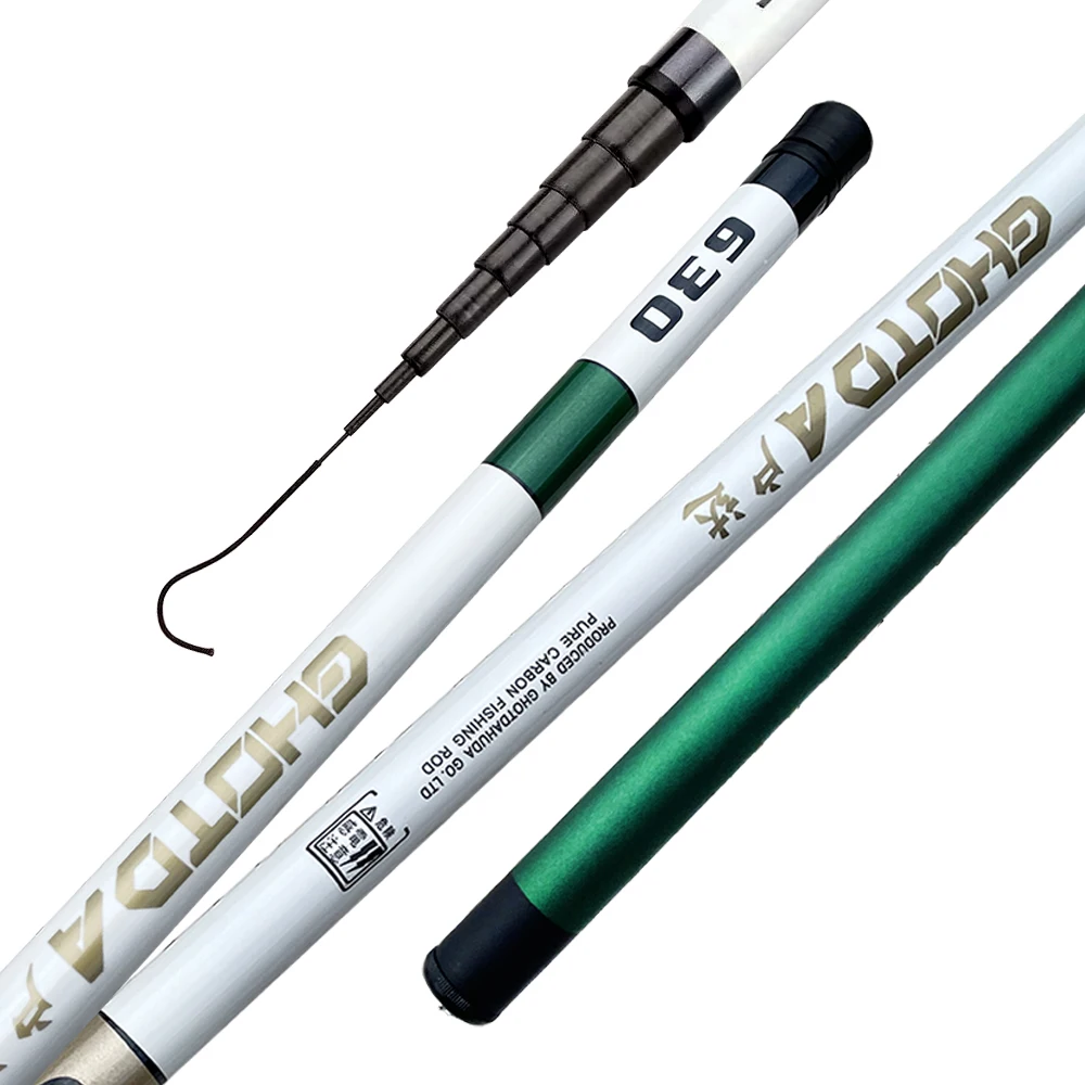 3.6-7.2 Meters Carp Stream Fishing Rods Ultra-light Carbon Fiber Fishing Pole
