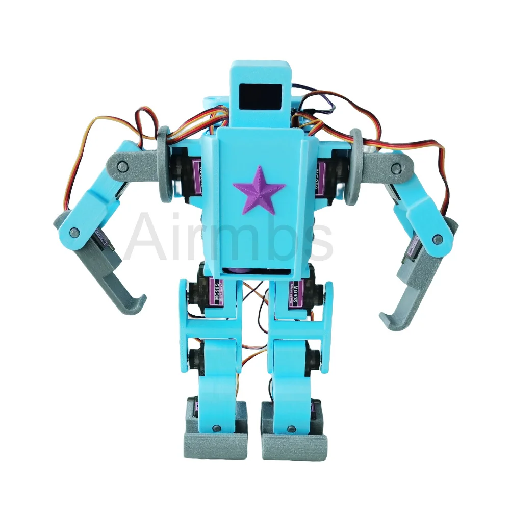 AI modelo grande reconocimiento de voz robot humanoide bipedal transmisión de vídeo programa Arduino Python