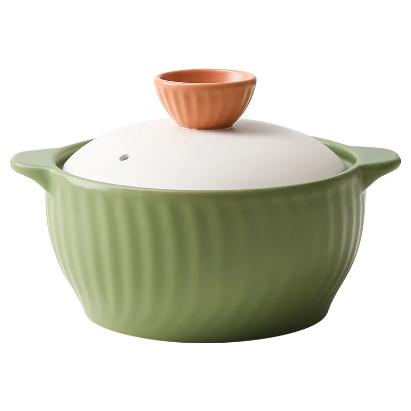 

New hightemperature resistant clay pot Home high temperature resistant ceramic soup Little pan rice Dry burning without cracking