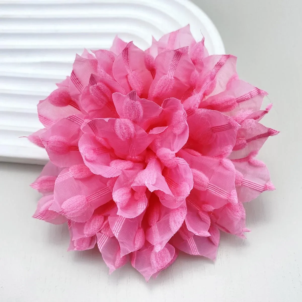 11cm francuska siatka w kropki koronkowa wielowarstwowa łapa broszka z kwiatem Pin wysokiej klasy luksusowe akcesoria stanik kobiety Broche Femme Bijoux