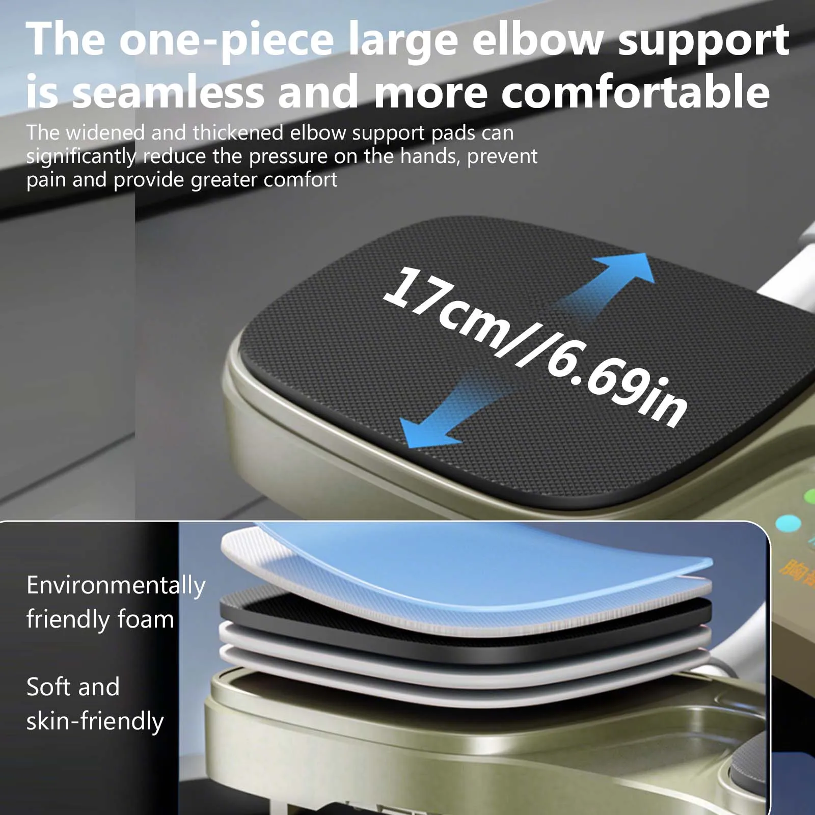 عجلة البطن ذات الارتداد التلقائي ذات 4 عجلات بتصميم قاعدة واسعة لتمرين الجسم بالكامل هدية اللياقة البدنية المنزلية لعيد الميلاد #5