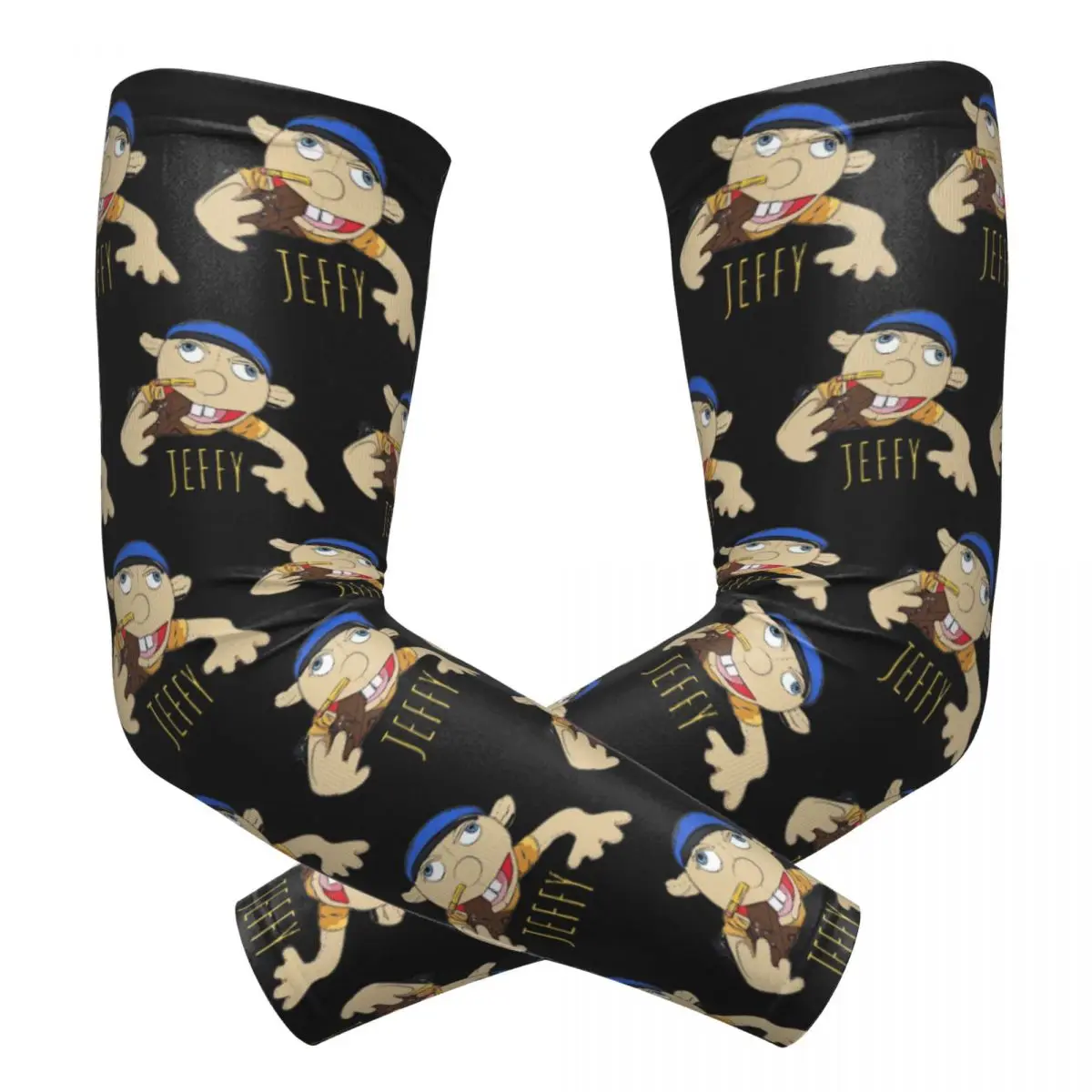 

Jeffy The Puppet Hot Selling! Outdoor Arm Sleeves Sun UV Protection Cover Summer Cycling Tattoo Sleeves