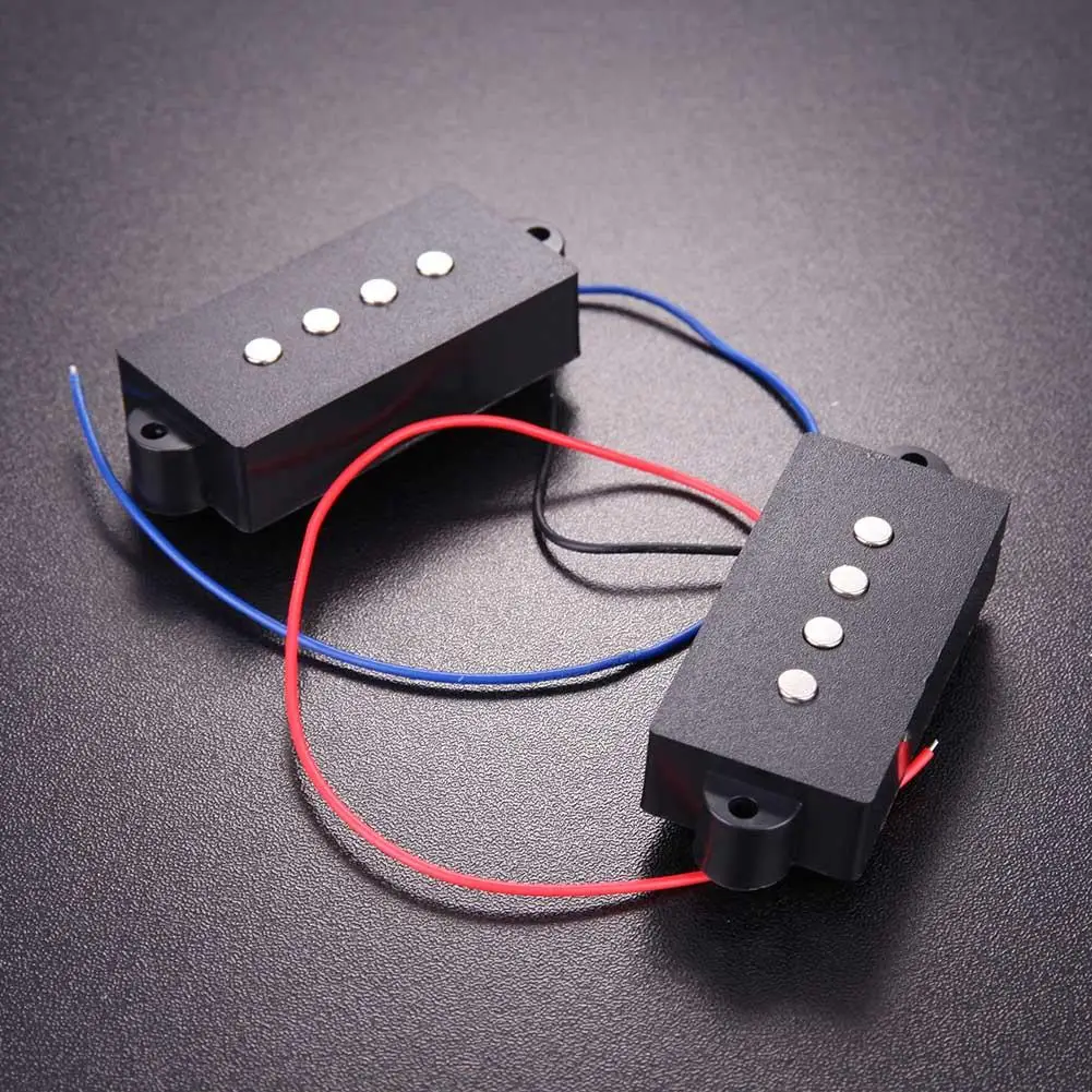 

2Pcs P Bass Pickups Electric Bass Pickups 4 String Magnetic Bass Pickups P Bass Replacement Musical Instrument Accessories