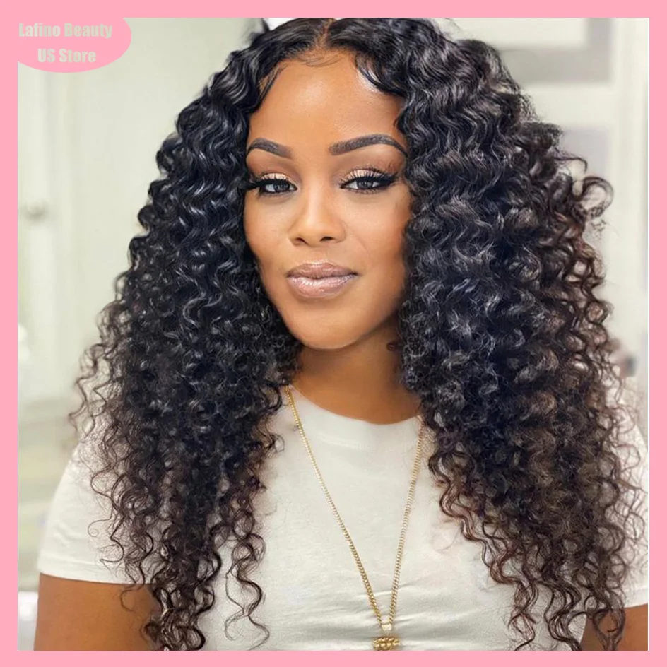 Lafion 13x4 Deep Wave Frontal Wig 13x6 Hd Lace 4x4 5x5 Hd Lace Closure Wig Water Wave Lace Front Wig Curly Wigs Brazilian Hair