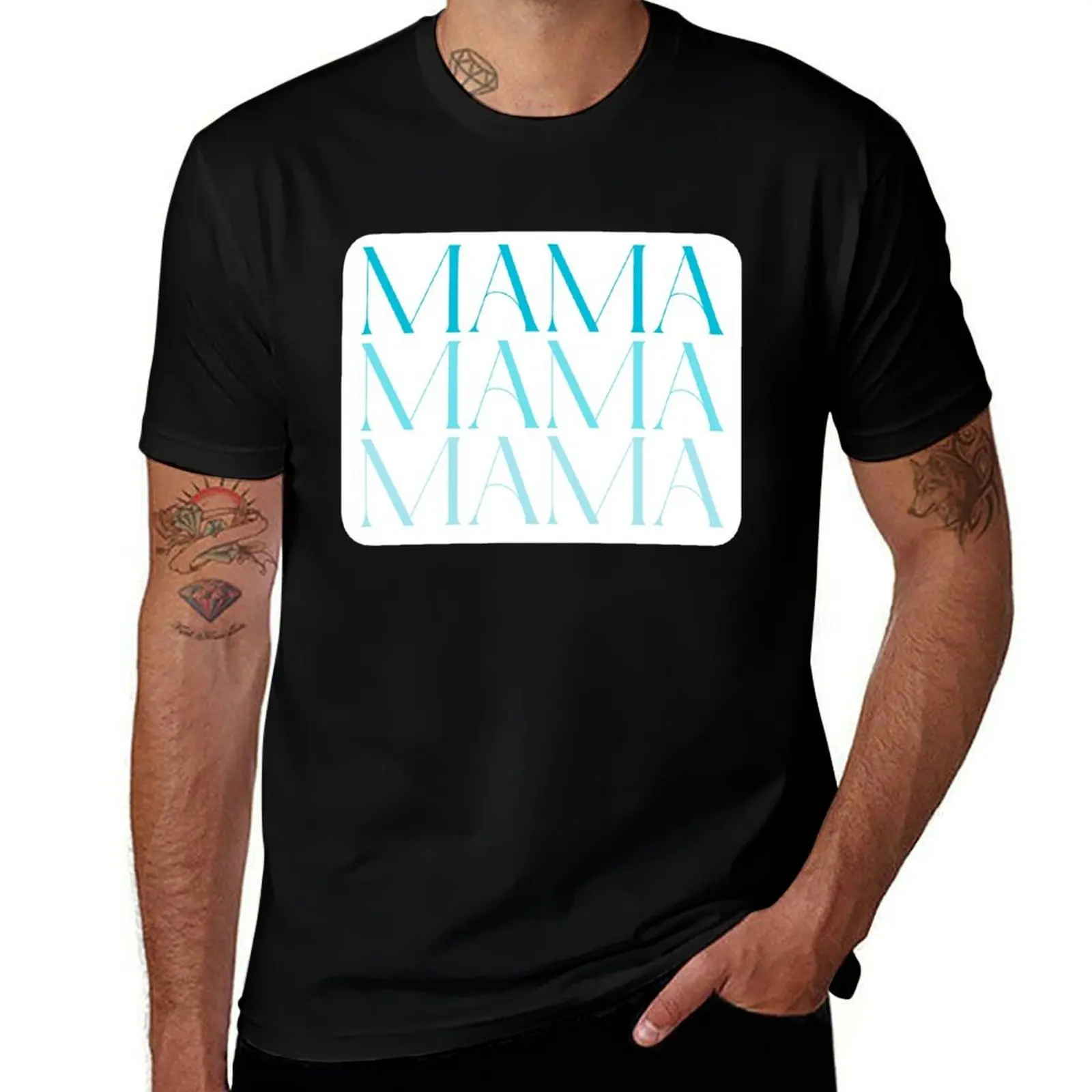 

Blue Mama Mom T-Shirt oversizeds croswit shirt man cheap stuff summer 2025 heavyweight t shirts for men