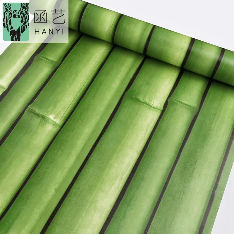 مخصص شيانغ شياو الخيزران خلفية PVC ذاتية اللصق الجدار ملصق لتجديد خلفية جدار ديكور #4