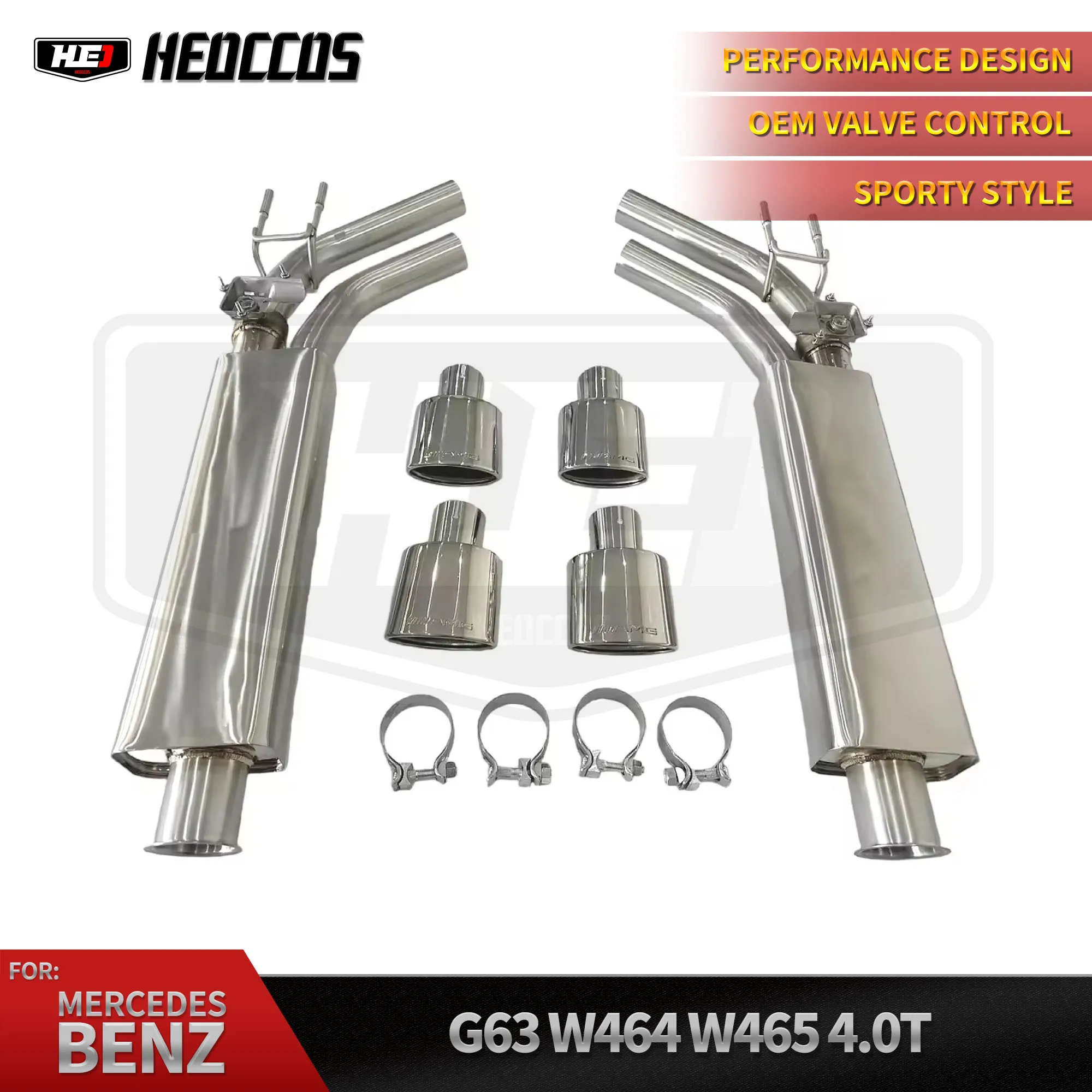 

HEO Sports sound exhaust catback for Mercedes Benz W464 W465 463 GEN2 4.0T 19~24 automotive OEM valve exhaust system
