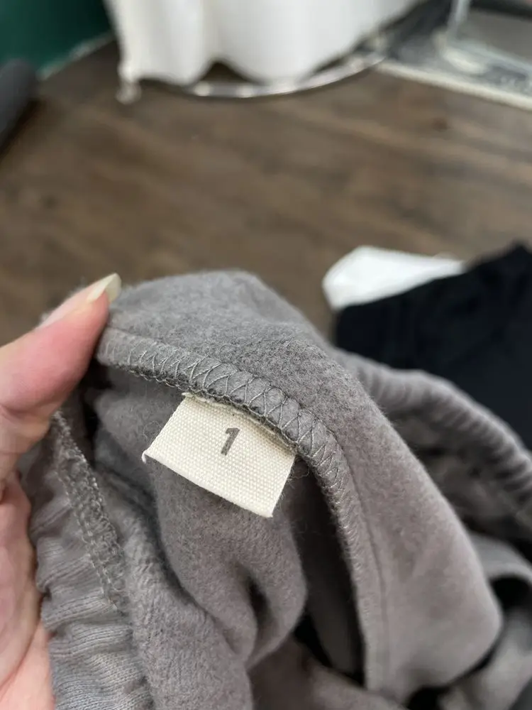بلون YZY أسود رمادي أبيض فضفاض مستقيم السراويل الرجال النساء كاني ويست Sweatpants عالية الجودة كلينفيت الصوف بنطلون رياضة