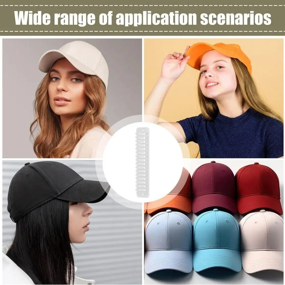 Closet Cap Rack Hat Organizer for Baseball Caps Sundries Storage Plastic Adhesive Hat Hooks for Door Closet Space Saving - view 2