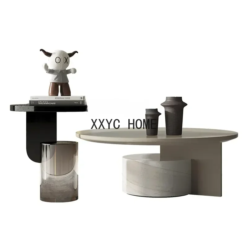 Tamanho criativo mesa de centro redonda combinação moderno e minimalista sala estar casa pequeno apartamento designer mesa lateral móveis