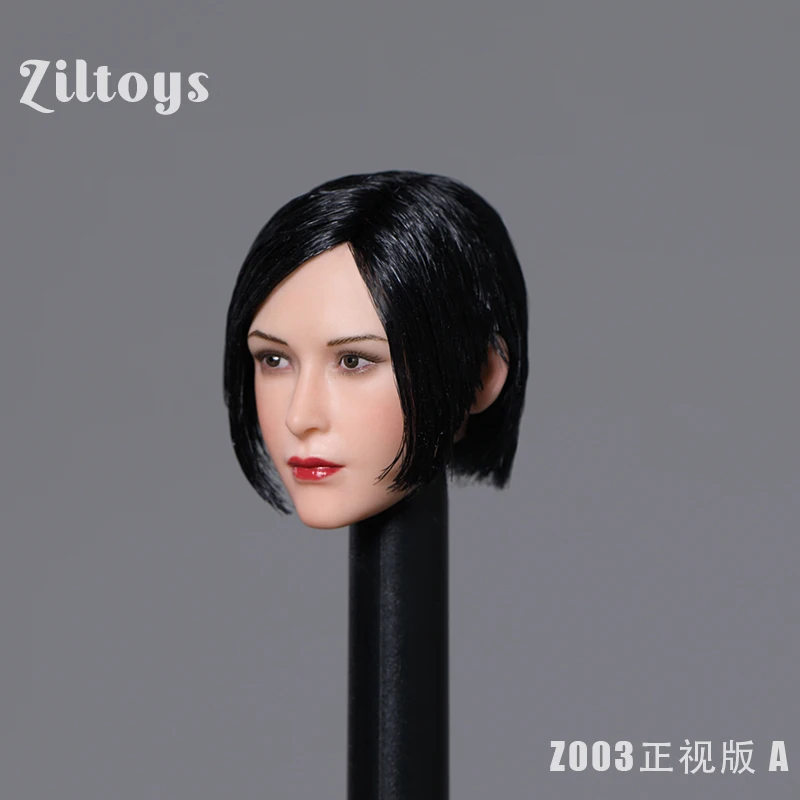 Ziltoys Z003 1/6 Ada Wong Normale Eyes Squint Eyes Head Sculpt Carving Model Fit 12 inch Female Soldier Action Figure Body