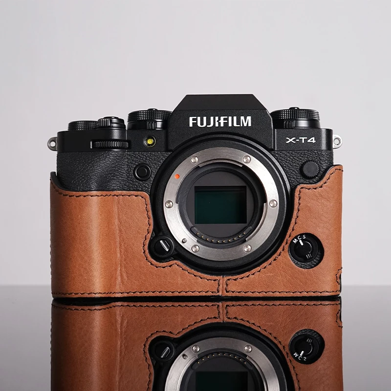

Mrstone for Fujifilm X-T4 XT4 Camera case Camera Bodysuit Genuine Leather Protective Case Camera bag