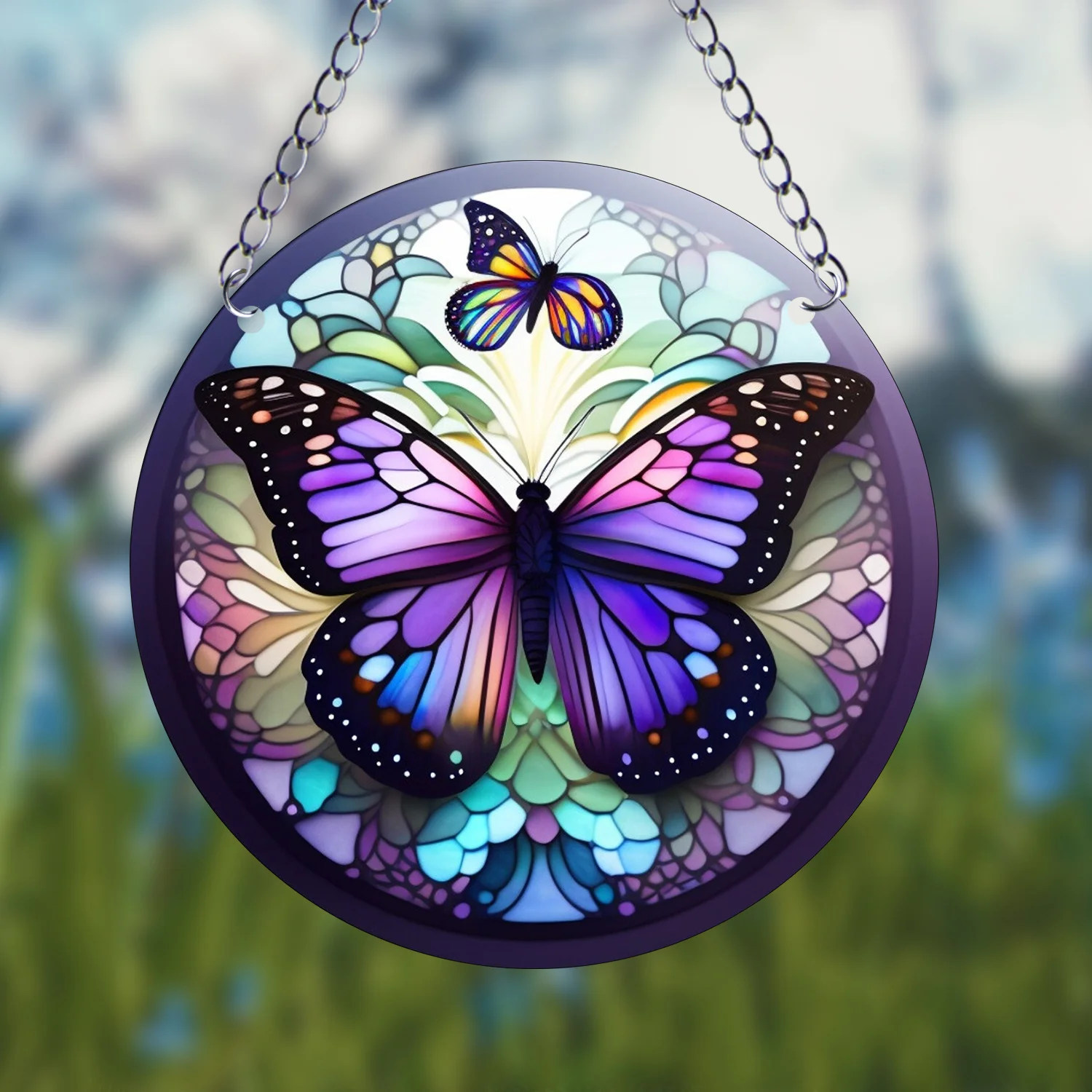 Vibrant Butterfly Suncatcher-Handcrafted Insect Art for Sunlit Interiors-A Thoughtful Coworker Birthday,Holiday Gift,home