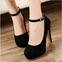 2024 High Heel Wome Shoe Spring New Thick Heel Work Shoes Versatile High Heel Shoes Black Fashion Women Shoe Zapatos Mujer