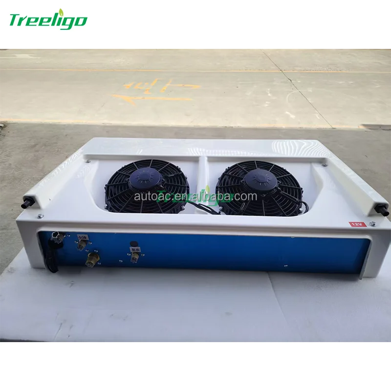 Split Roof Top Mounted Full Electric Van Refrigeration Units Electric Rooftop Van Freezer Units 12-20m³
