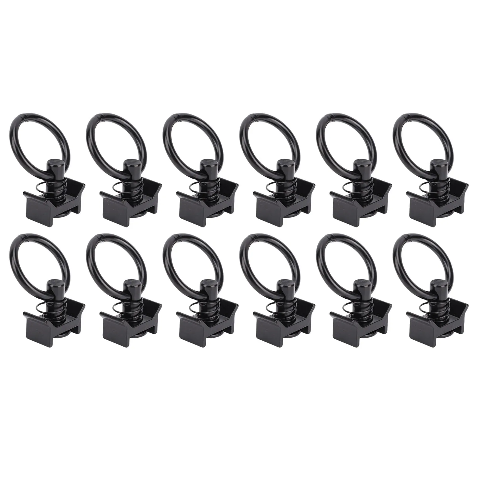 L Track Tie Down O  Carbon Steel Versatile L Track Single Stud Fitting with Round  for Truck Bed Trailer Cargo Control