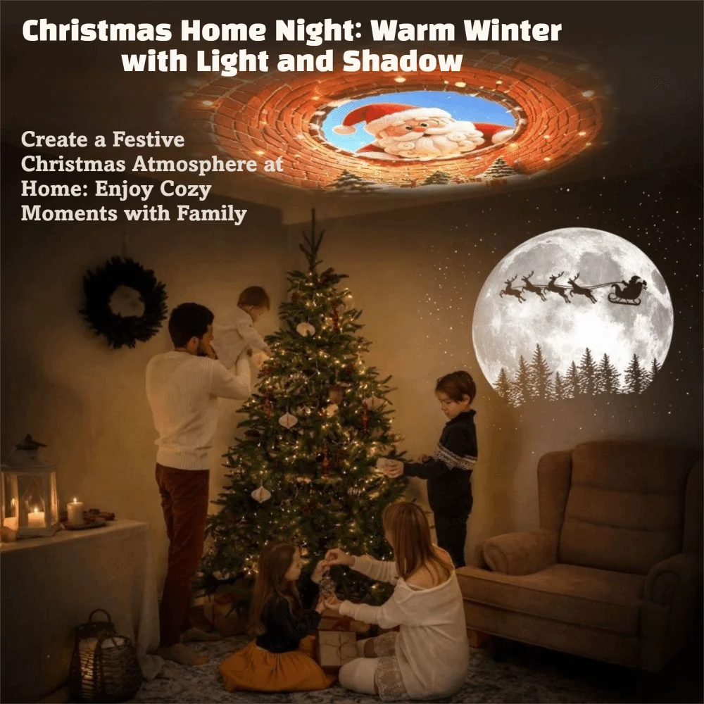 LED Star Projector 360 Degree Rotation Adjustable Focus Projection Lamp Starry Sky USB Powered Atmosphere Lamp Xmas Festival