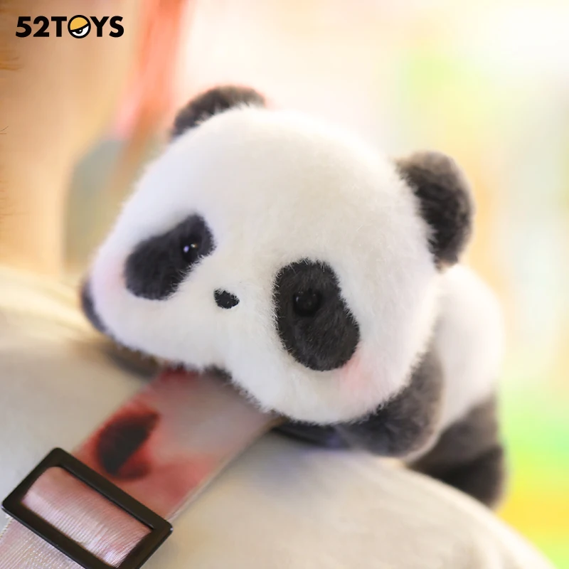 52TOYS Panda-Rollen-Plüschtier, Panda-Geschenk für Panda-Fans, süße Figuren, Sammlerspielzeug, Höhe: ca. 15 cm ~ 23 cm