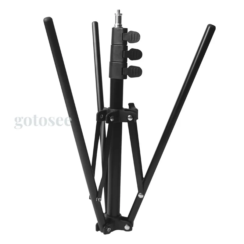 Tripod dudukan ponsel lipat ulang, dudukan ponsel 160cm Aluminium Aloi portabel stabil dapat ditarik kembali untuk kamera DSLR