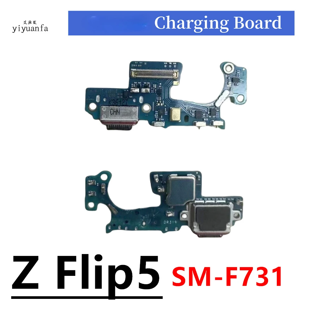 USB Charging Port Dock Connector Board Flex Cable For Samsung Galaxy Z Flip5 F731B SM-F731B/DS F731U F731U1