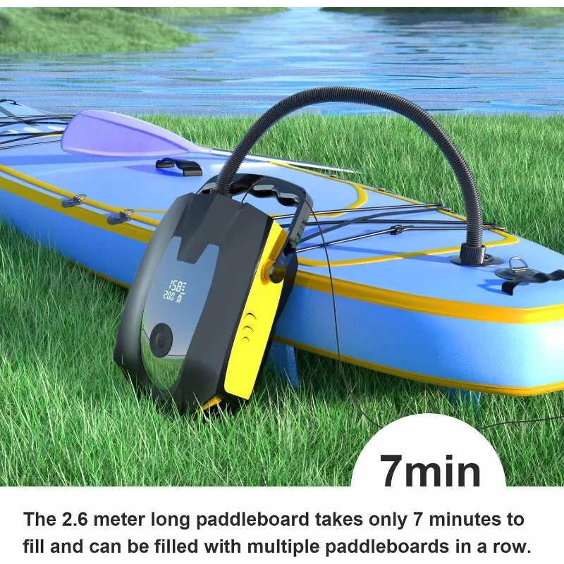 50PSI Electric Paddle Board Pump, Dual Motor SUP Air Pump for Inflation and Deflation,Multifunctional Auto-Off Sup Inflator