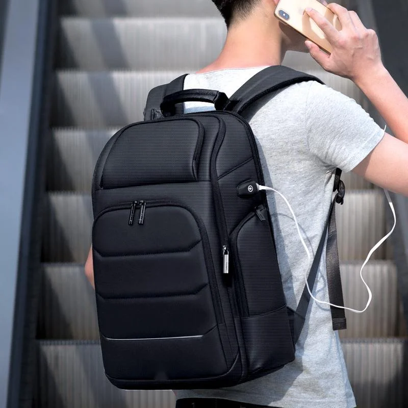 

Men Business 15.6 Inch Laptop Notebook Backpack Large Capacity Travel Bag Expandable School Crossbody Pack for Male