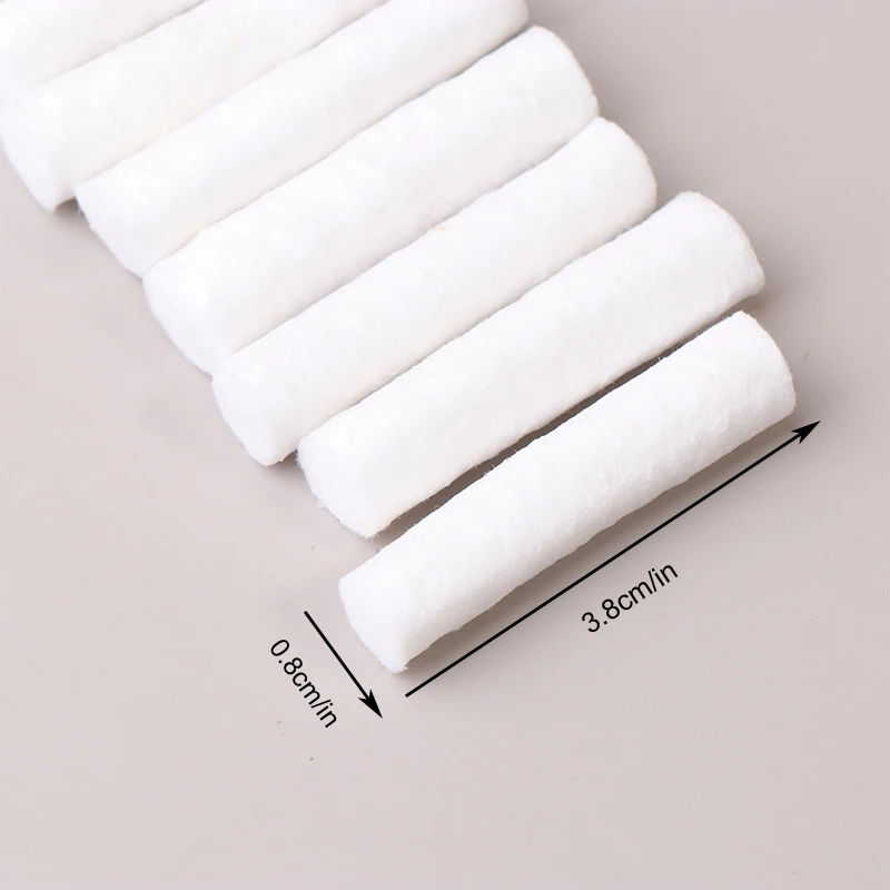 50pcs/Bag 100% Cotton Dental Cotton Roll Dentist Material Teeth Whitening Product Surgical Cotton Rolls High Absorbent