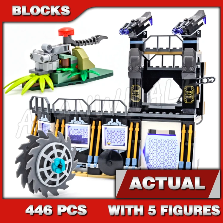 

446pcs Super Revengers Corvus Glaive Thresher Attack Wall Tower Lab 10838 Building Blocks Toy Compatible With Model