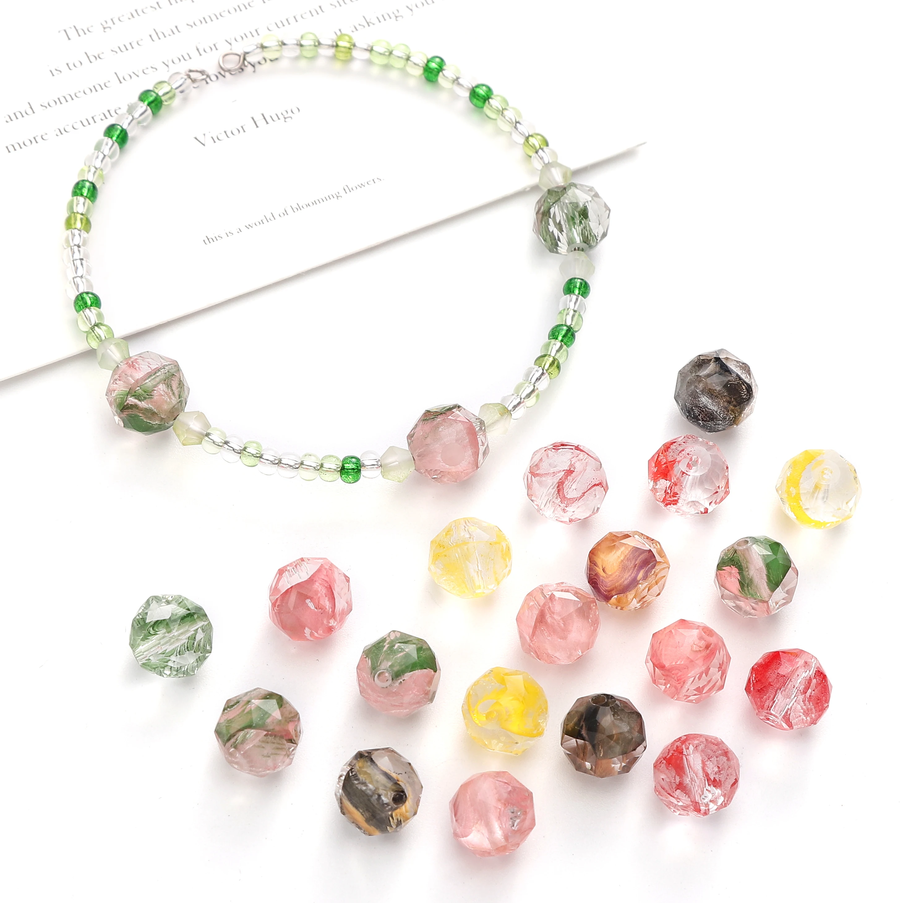 

1Pcs 10×8mm Faceted Glass Crystal Dyeing Beads Suitable for DIY Jewelry Making like Necklaces Bracelets Earrings Craft Ornaments