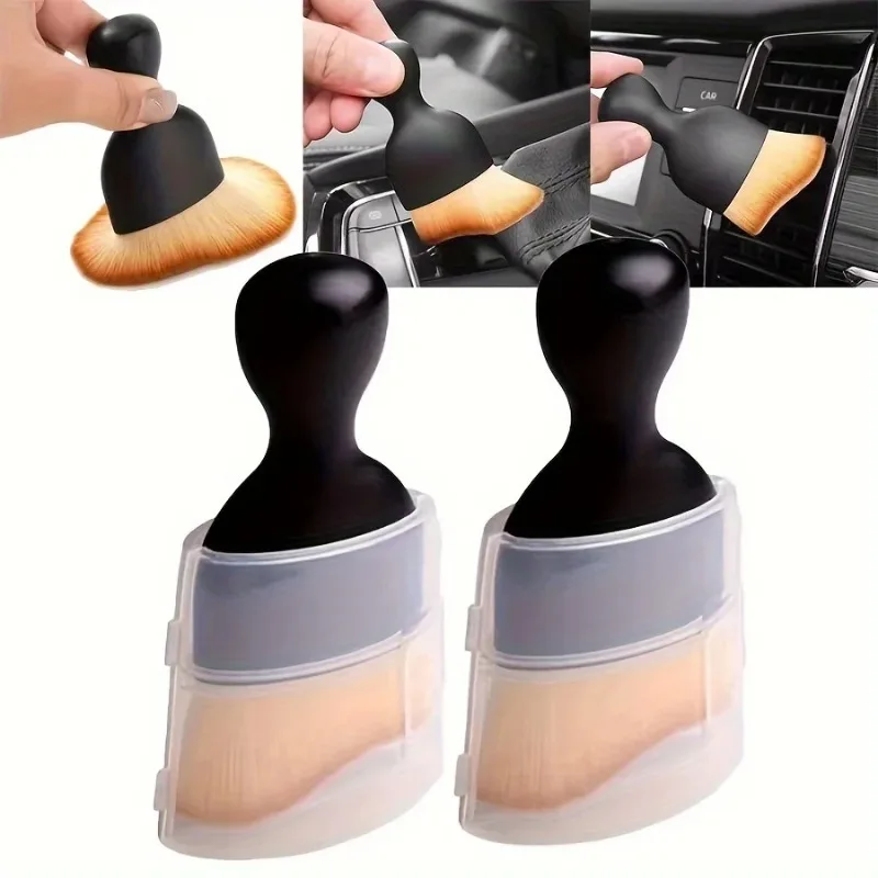 Escova de Limpeza para Ar Condicionado de Carro, Escova para Remoção de Poeira de Saída de Ar, Acessórios para Limpeza de Interior de Carro