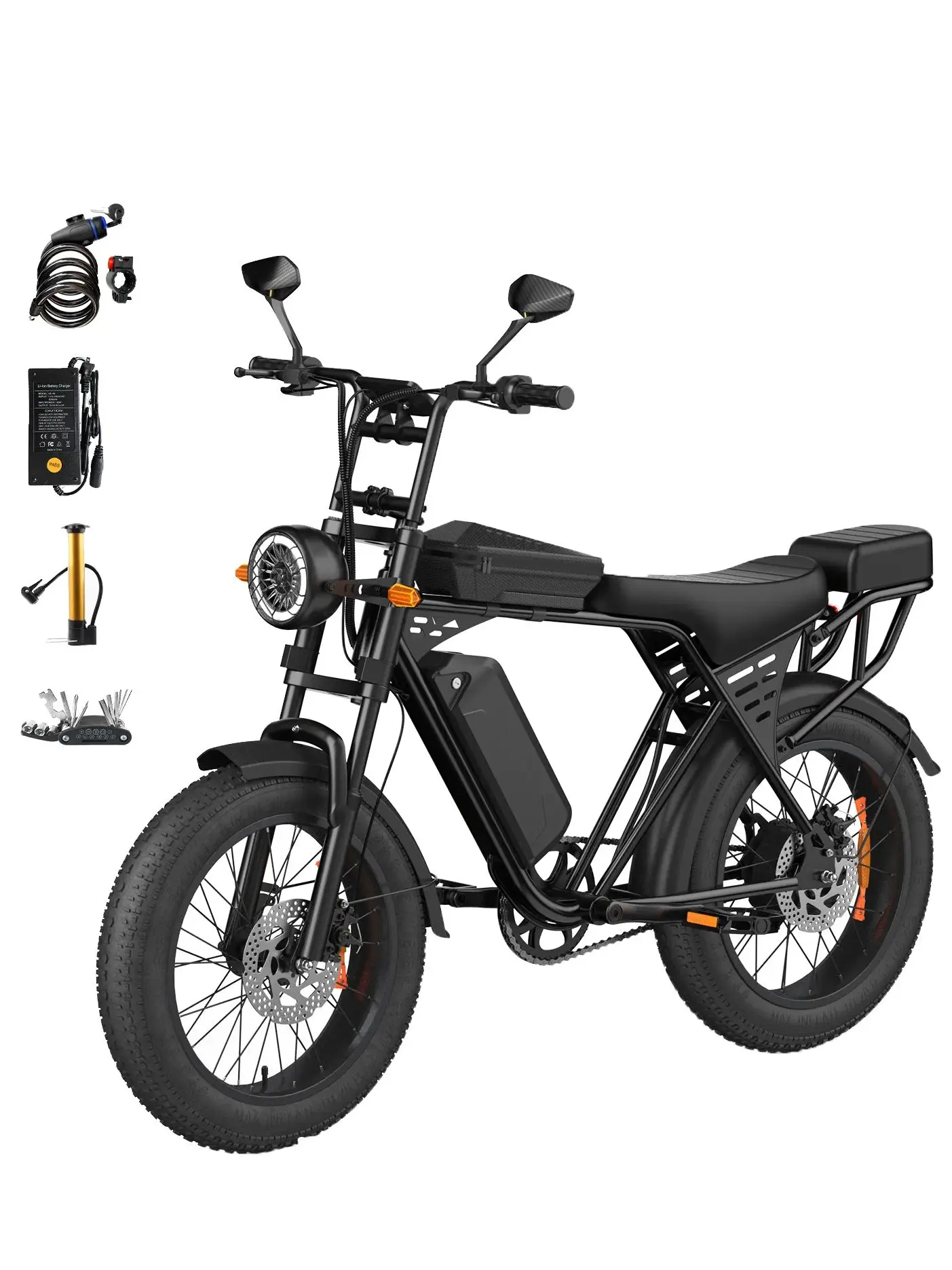 AliExpress NONE Adult Electric Bicycle Airsk X5 250W Motor 20 Inch Fat Tire E-Mountain Bike 48V 15Ah Battery E-Bike