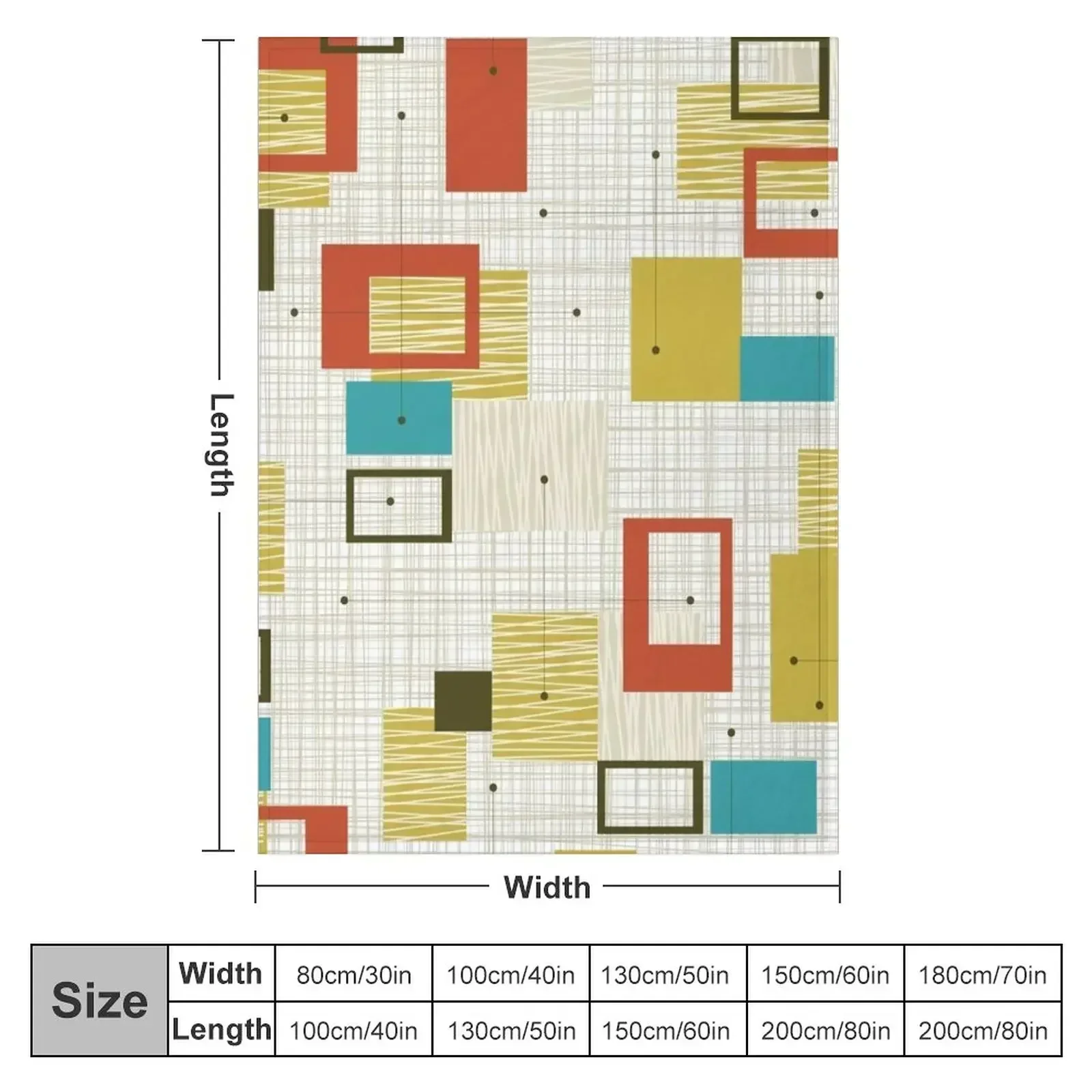 Mid Century Modern 2a Throw Blanket Decorative Sofa Weighted Soft for sofa christmas gifts manga Blankets