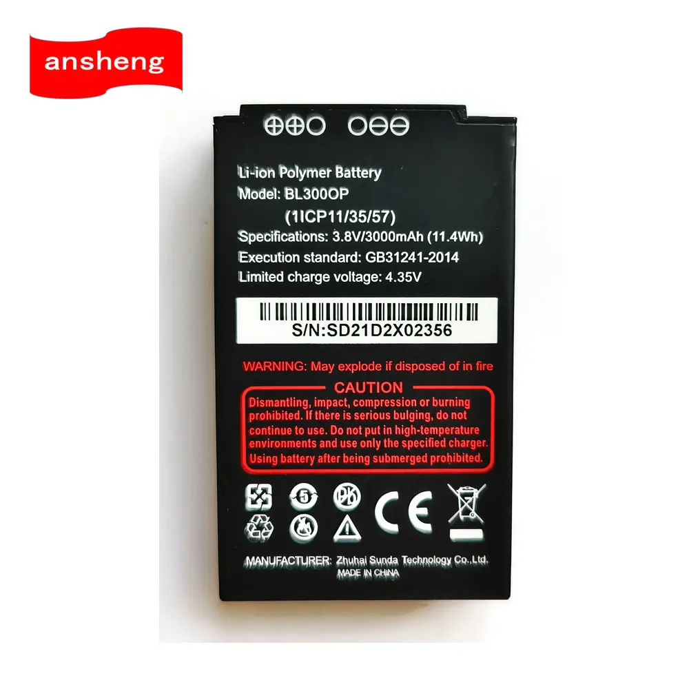 

NEW Original 3.8V 3000mAh BL300OP Battery For RugGear MBP3601 Mobile Phone