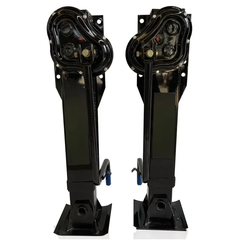 Genuine Fuwa Steel Circular Linkage Landing Gear OE FW2819EOO Trailer Jack Capacity 28T 19 Inches Static Load