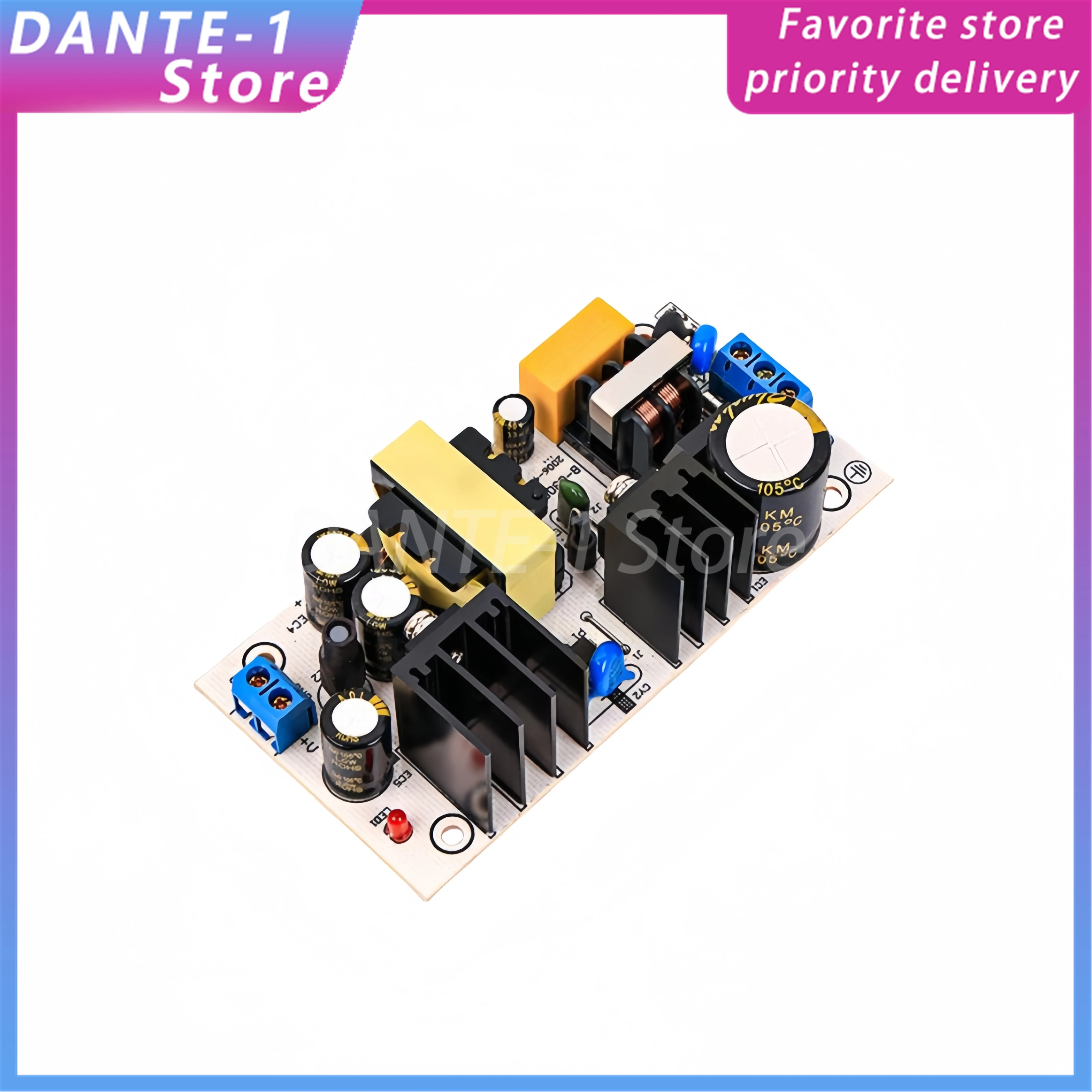 DC 5V5A switching power supply module bare board industrial equipment AC220v step-down DC5V voltage regulator filter