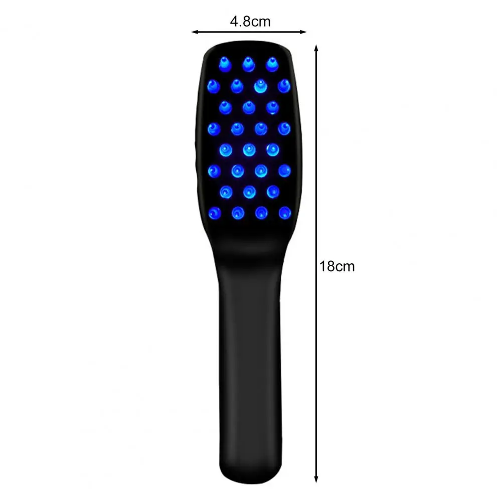 Electric Hair Growth Comb Professional Scalp Massager Red Blue Light Therapy Hair Loss Treatment Portable Electric Massage Brush