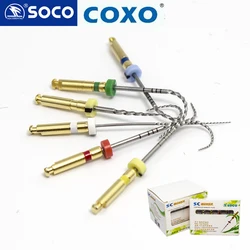 COXO Soco 6ピース/箱工場出力歯科用ニッケルチタン熱活性化根管ファイル矯正ロータリーファイル歯科材料