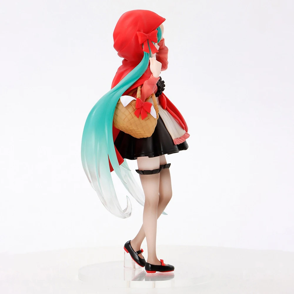 Original New TAiTO Wonderland Figure Hatsune Miku (Little Red Riding Hood) (Reissue) 18cm Collectible Anime Model Ornament Toys