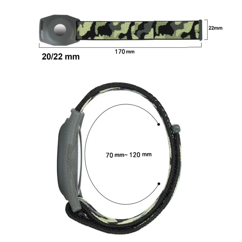 Replacement Nylon Kids Wristband Adjustable Anti-Scratch Wrist Strap Bracelet Anti-Lost for Apple AirTag