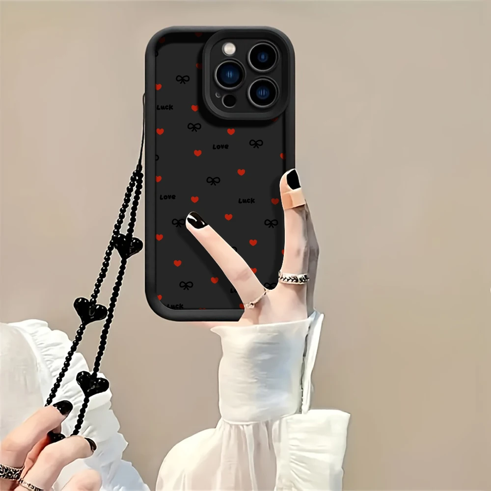 Für Samsung Galaxy S21 S25 S24 S23 S22 Ultra Plus FE Hülle Minimalismus-Print-Cover für A16 A15 A36 A54 A55 A56 mit Lanyard-Hülle – Detail 4