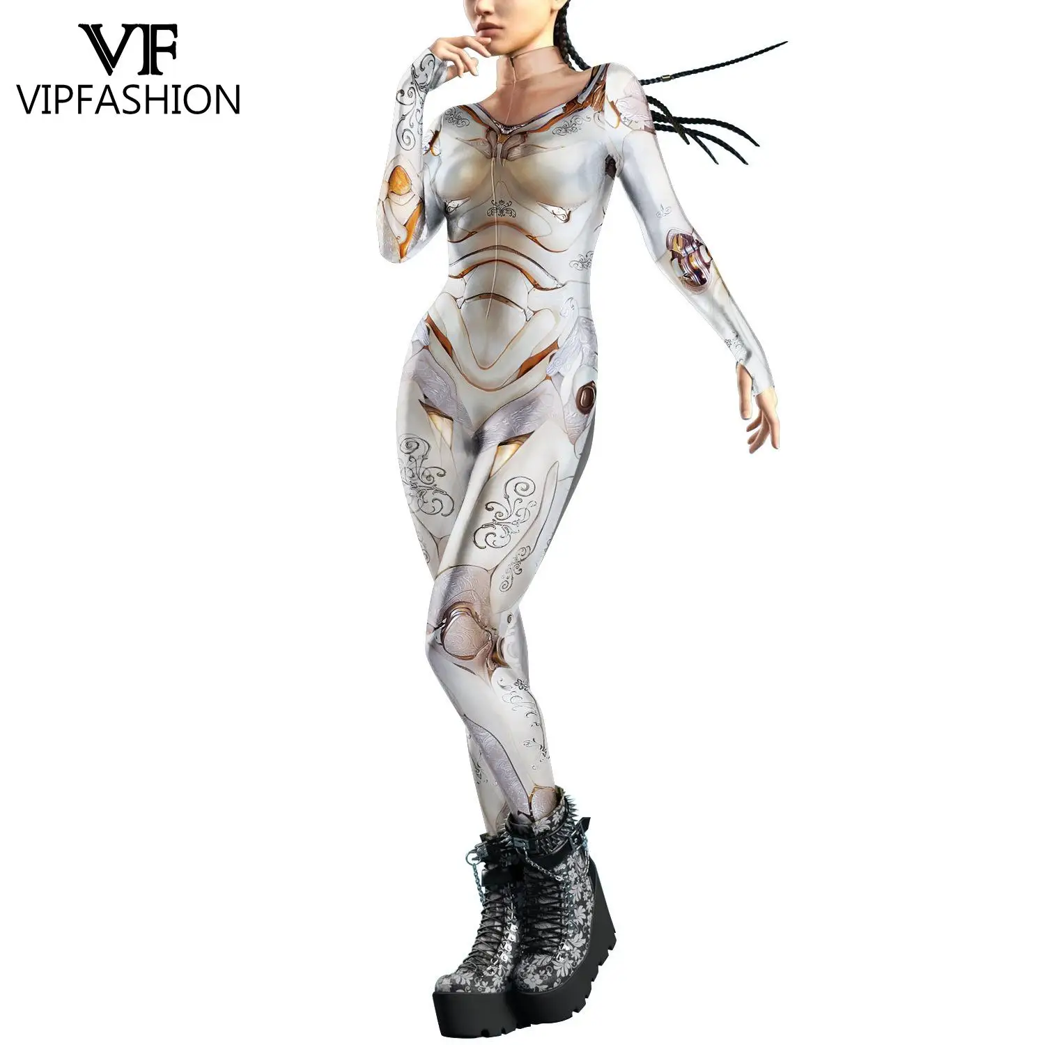 Bodys de estilo Punk para mujer, mono Zentai con diseño de pulgar, mono con cremallera frontal, traje de Cosplay para mujer, traje de vacaciones