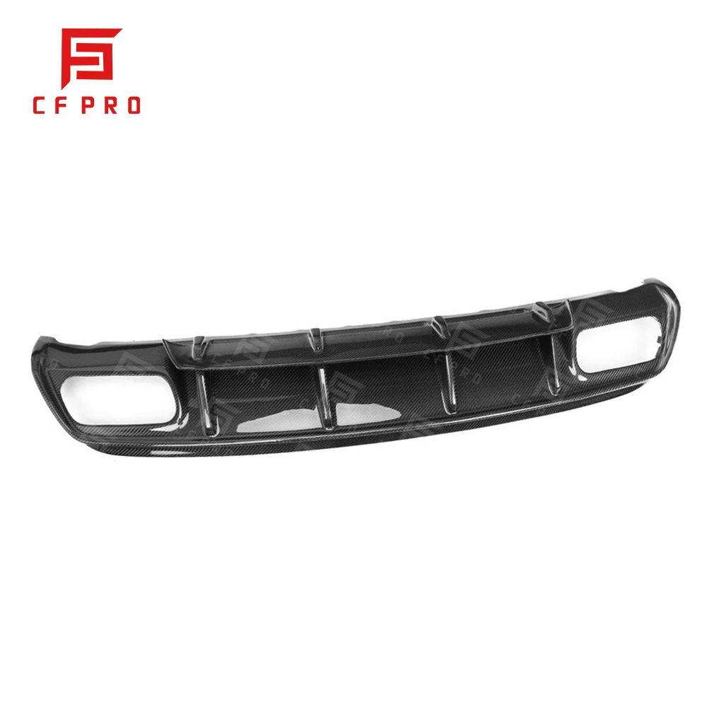 Carbon Fiber Spoiler Plate Splitter Guard Skid Board Body Kit Cover For Mercedes-Benz A45 W176 Rear Diffuser Bumper Lip